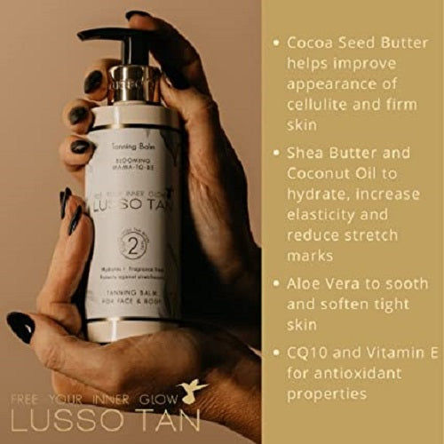 Lusso_Blooming_Mama_To_Be_Tanning_Balm_Pregnancy4 Aurelias Crossans