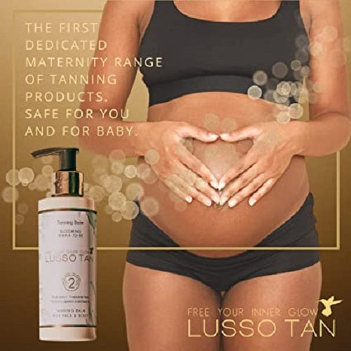 Lusso_Blooming_Mama_To_Be_Tanning_Balm Pregnancy Aurelias Crossans