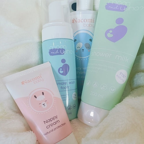 New Mum New Baby Gift Set Gentle Body Wash shower milk body wash shampoo nappy cream blanket 